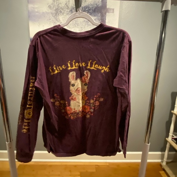 Natural Life Deep Purple Long Sleeve Top - Picture 2 of 4